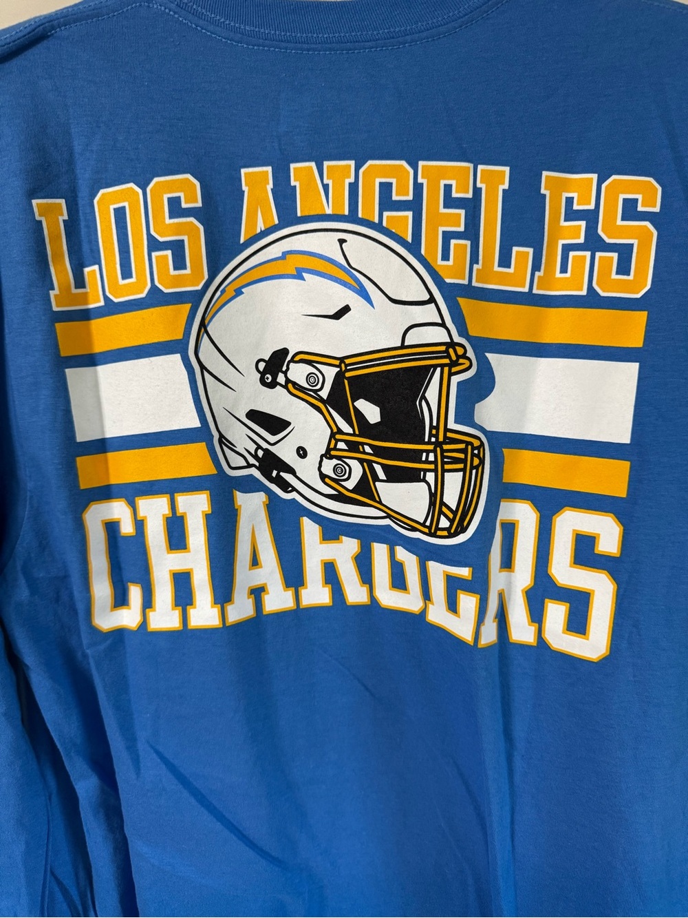 NFL Los Angeles Chargers Blue Crewneck with Yellow and White Graphics